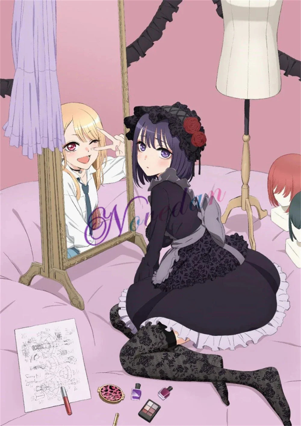 Marin Kitagawa Cosplay My Dress Up Darling JK School Uniform Dress Girls Maid Outfit Anime Cosplay Halloween Costume Wig Women