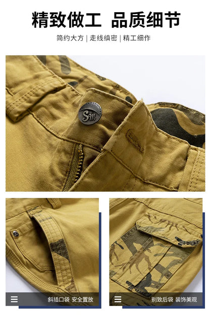 Breathable Lightweight Loose Sports Daily Wear Shorts Men Summer Casual Shorts Men Cargo Shorts Multi Pocket Outdoor Work Shorts