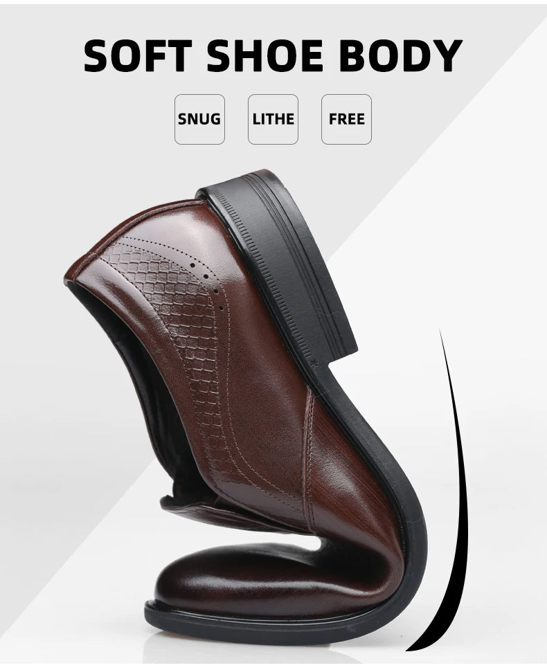 Genuine leather breathable business casual leather shoes Korean version formal British commuting leather shoes