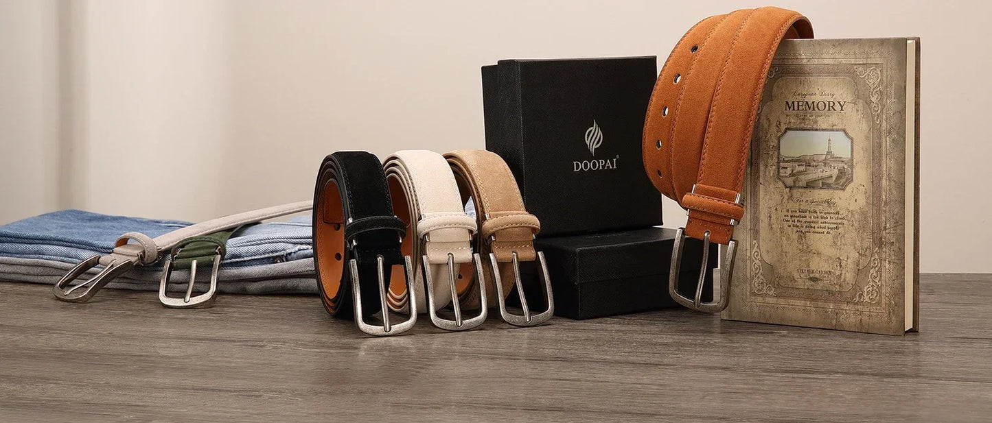 Men Belts High Quality PU Leather LONG Large Pin Buckle Metal Automatic Buckle Male Multi style Belts Strap Male