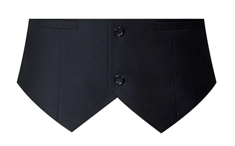 M-7XL Spring/summer Man Suit Vest Sleeveless Vest with Adjustable Waist Single Breasted Solid Color Business Suit Vest Wedding