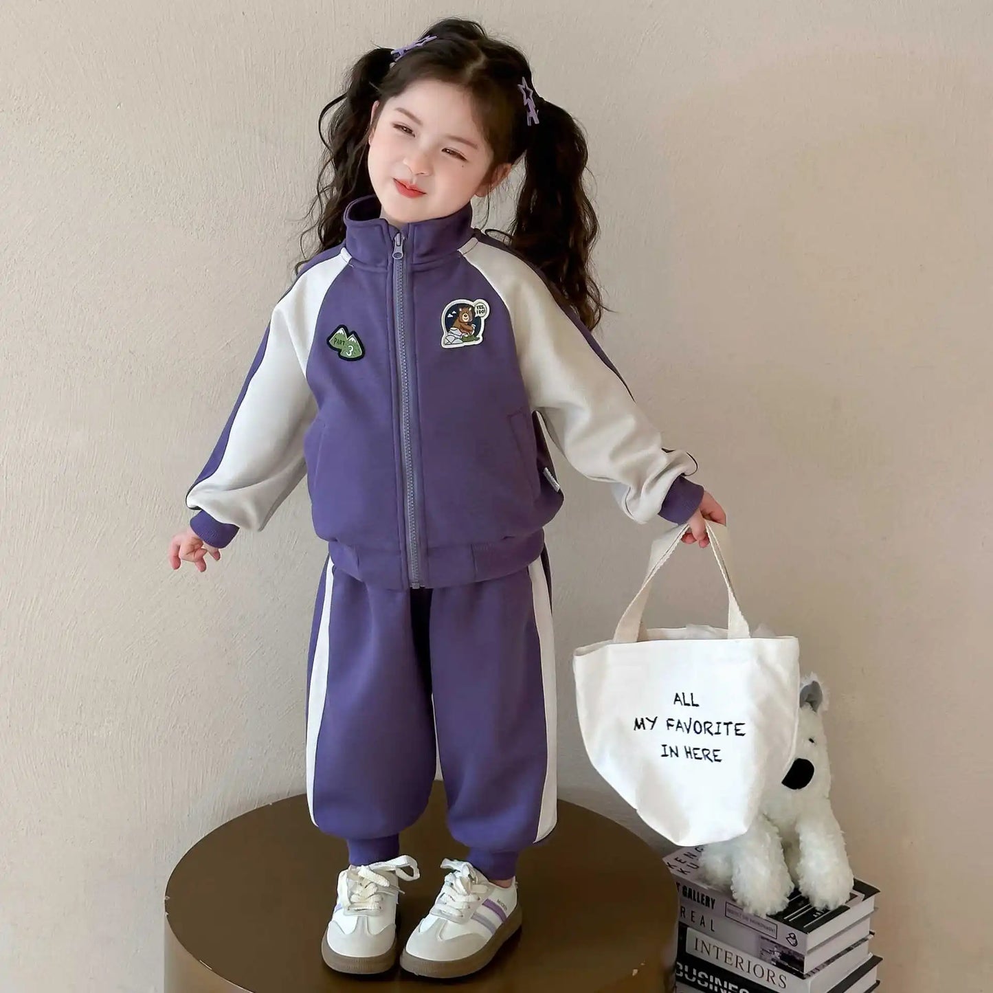 Summer Baby Girls Boys Cotton Leisure Contrast Zip Sweatshirt Jacket+Sweatpant Set School Kid 2PCS Tracksuit Child Outfit 2-12Yr