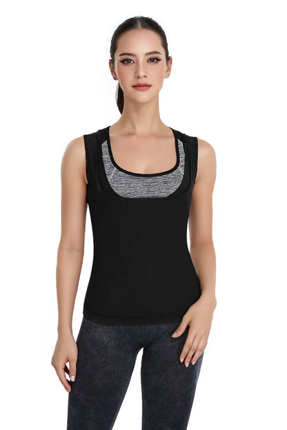 Suit for Women Body Shaper Heat Trapping Vest  Weight Loss Workout Shirt Tank Top Slimming Women Shapwear Training