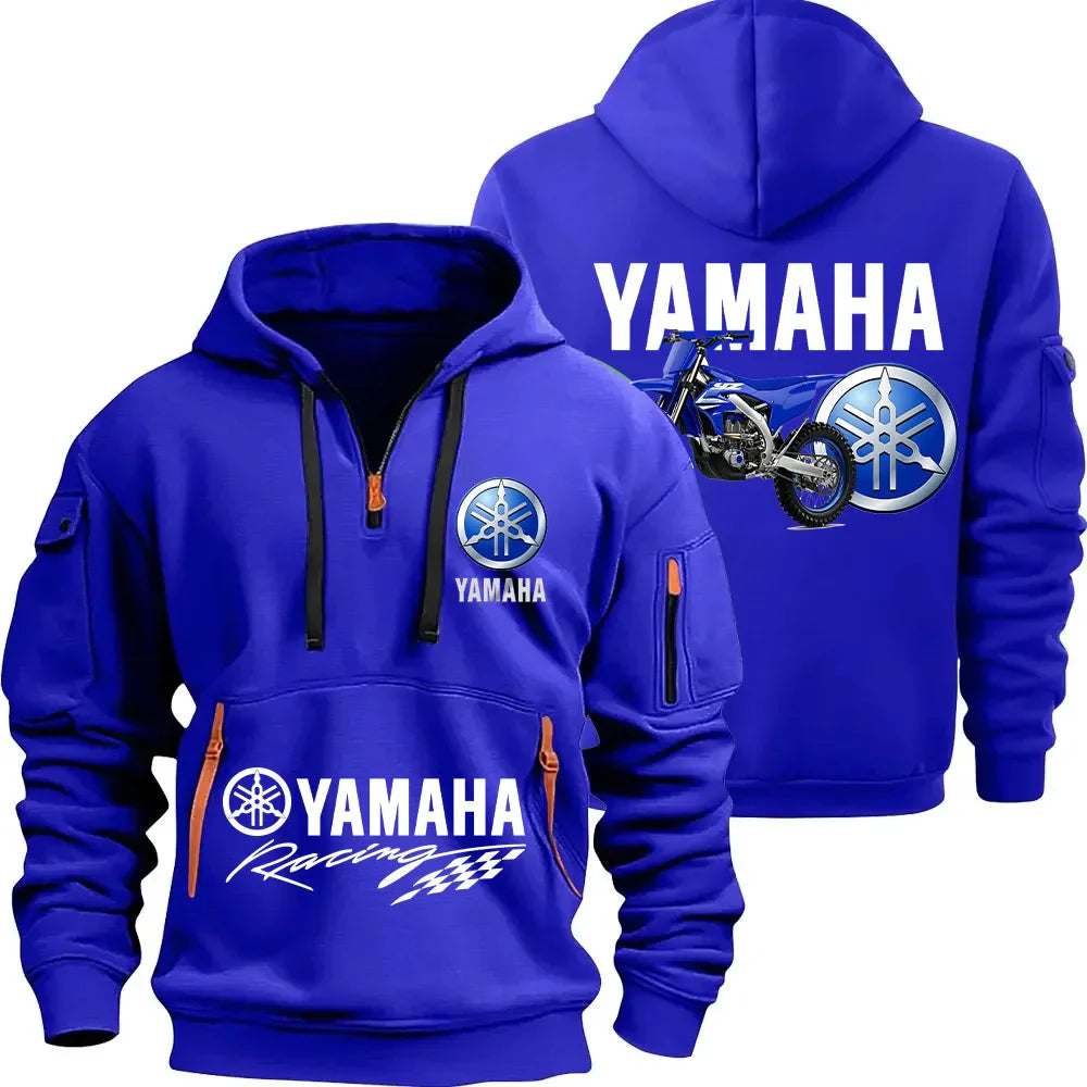 FZ150F Logo Motorcycle Racing Team Men's Half Zipper Hoodie Spring Men's Sportswear Fashion Sports Men's Hoodie
