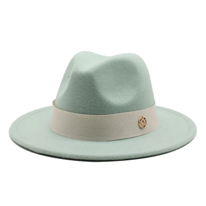 New Fedora Hat for Women Winter Elegant Fashion Formal Wedding Decorate Church Cap Panama Party Jazz Hat Chapeau Femme