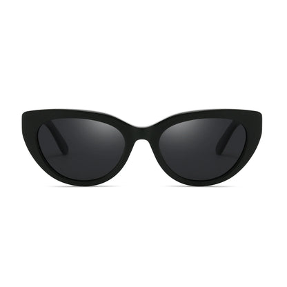 Retro Polarized Sunglasses Women Vintage Shades UV400 Protection Fashion Cat Eye Acetate Sun Glasses Trendy