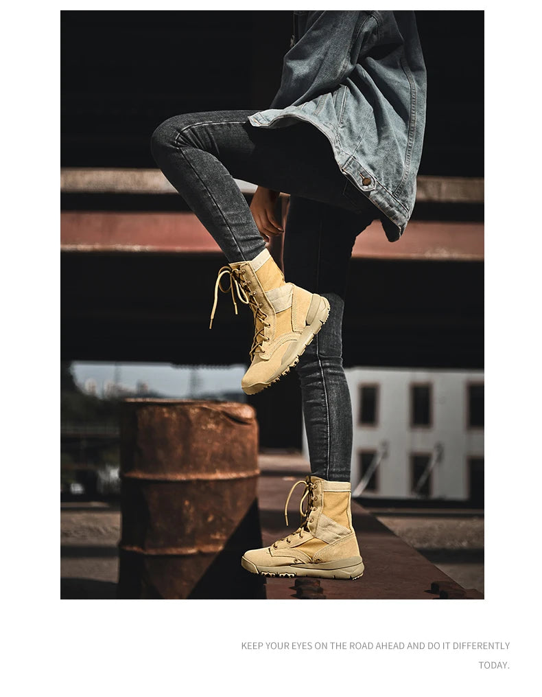 Men Tactical Boots Casual Ankle Waterproof Climbing Shoes Brand Size Boot Free Shipping Outdoor Plus Hiking Shoes