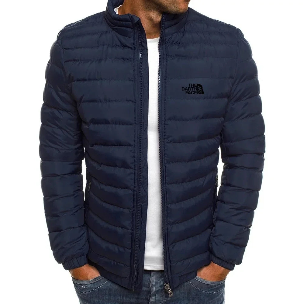 2024 Autumn/Winter Men's Stand up Collar Zipper Warm Shopping Fashion Leisure Brand Business Slimming Fishing Hot Selling Coat