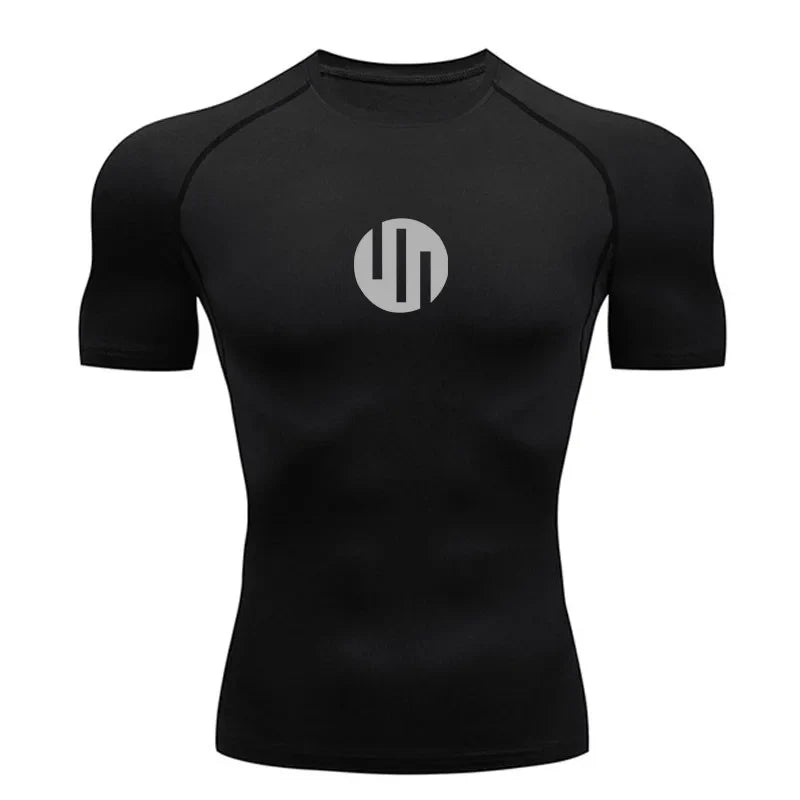 Running Men's Compression Long sleeve T-Shirt Gym Sports underwear Quick-drying Sweat-Wicking Sunscreen Second Skin Workout Men
