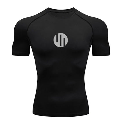 Running Men's Compression Long sleeve T-Shirt Gym Sports underwear Quick-drying Sweat-Wicking Sunscreen Second Skin Workout Men