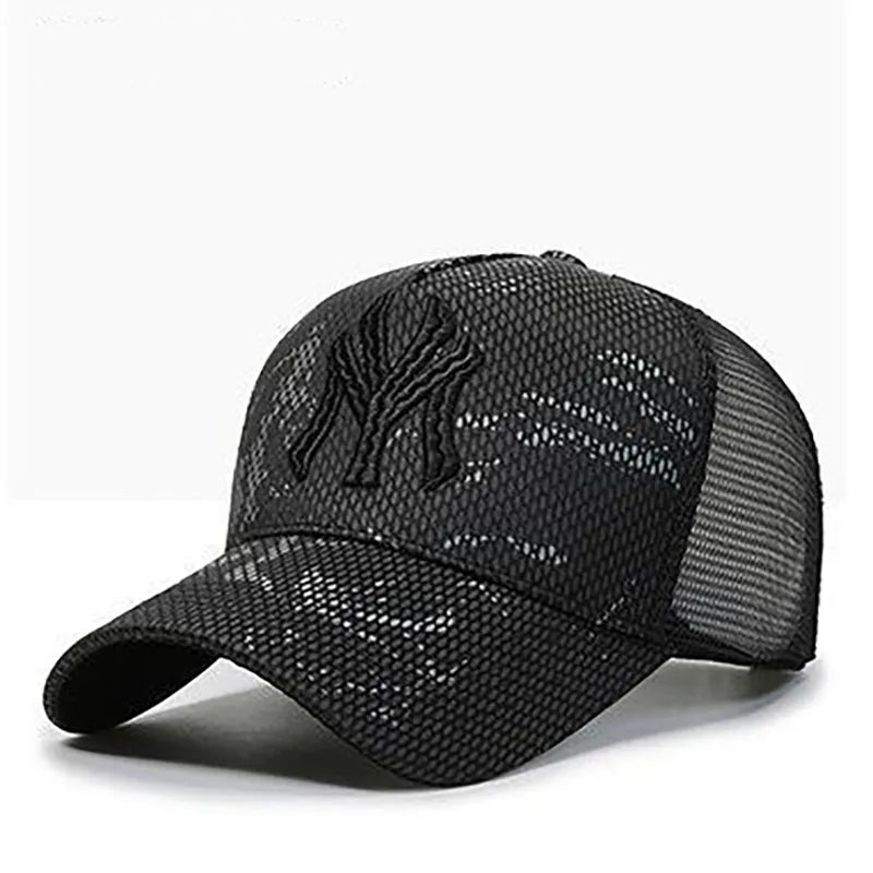New Summer Hat Men's Letter Embroidery Versatile Couple Sunscreen Sunshade Baseball Cap Sports Tennis Hat Travel Cap Men