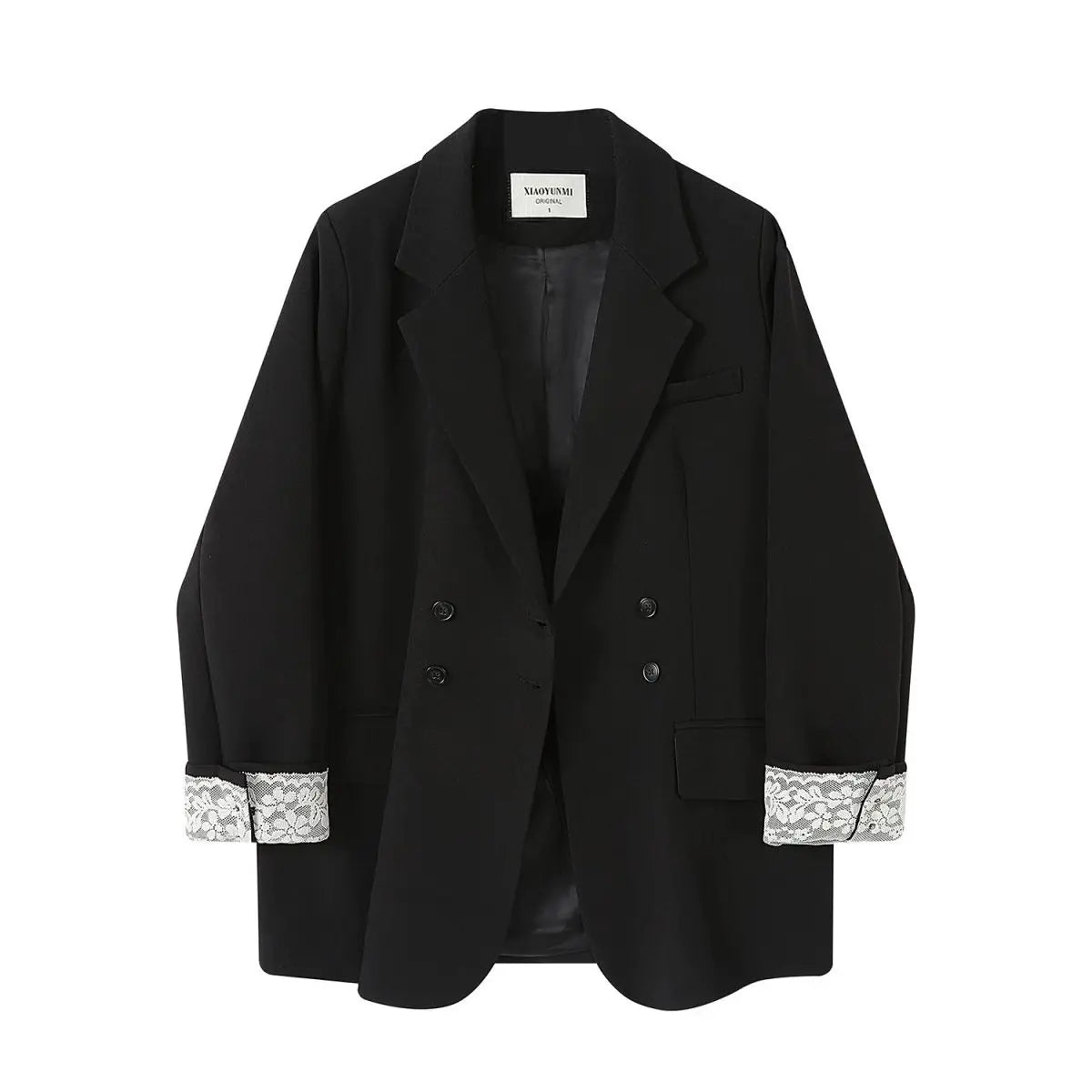 Spring New Fashion Contrasting Long Sleeve Black Short Suit Coat Women Tops Slim Fit Jackets Suit Blazers Women Tops