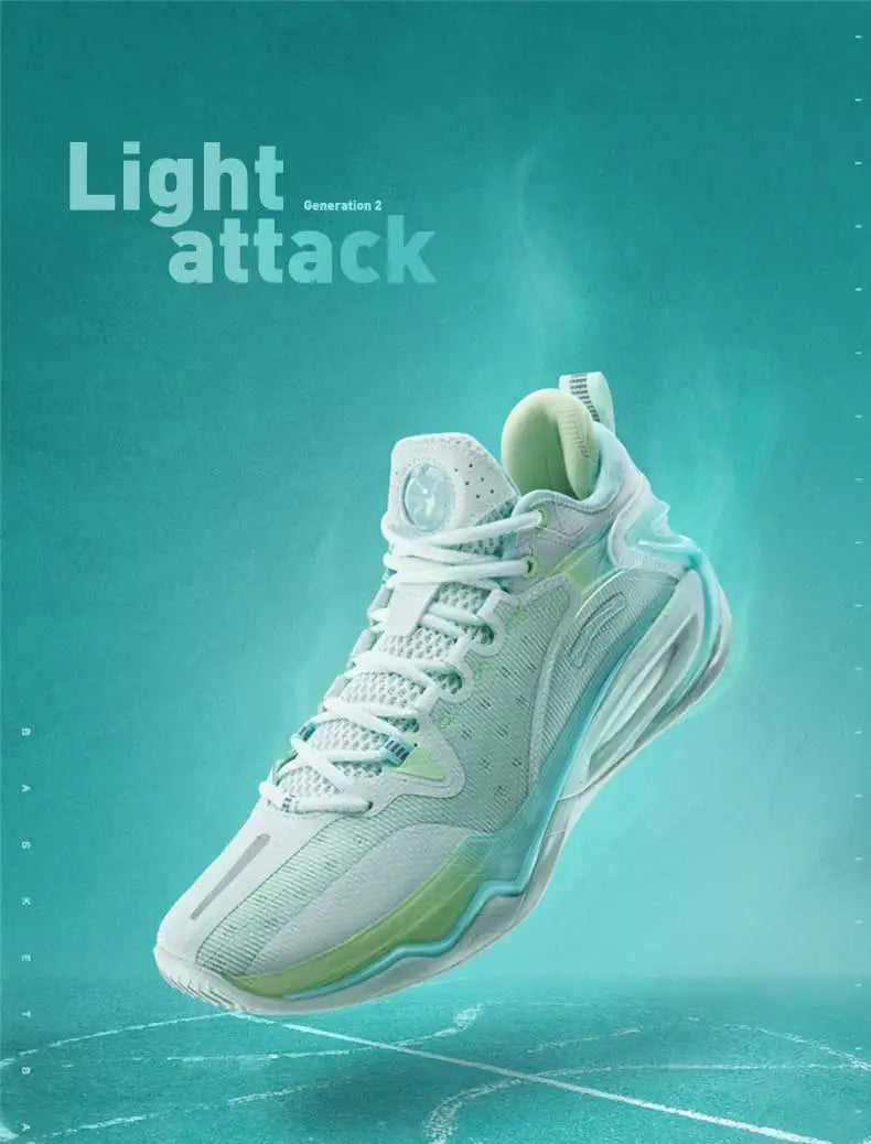 Light Attack 2.0 V3 Basketball Shoes For Men  Spring Wear-Resistant Men's Mid Top Training Sneakers 876119120010