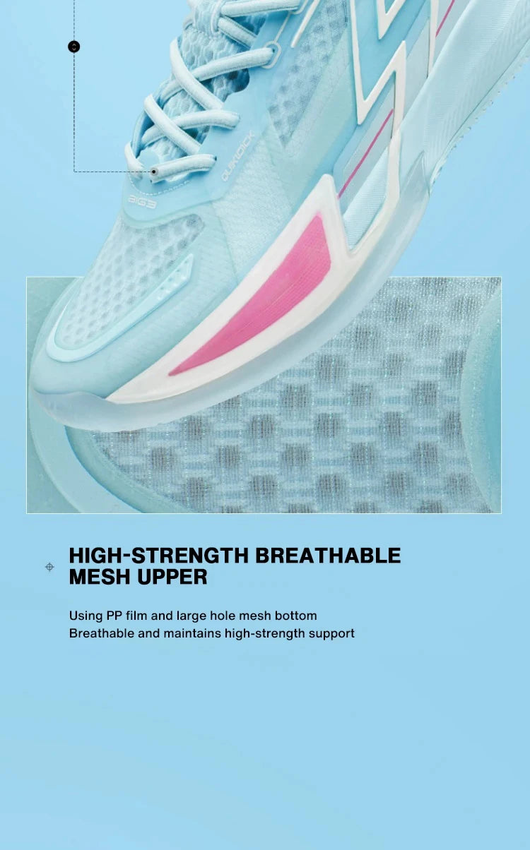 BIG3 4.0 Quick Unisex Basketball Sports Shoes Comfort Wear-Resistant Anti-Slip Mesh Breathable Sneakers 672321105
