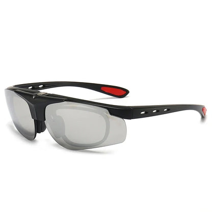 Cycling 4 In 1 Sets Polarized Clip On Sun Glasses Eyeglasses TR90 Magnetic Sunglasses Men Glasses Frame UV400 Anti-Glare