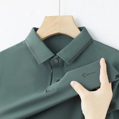 High end designer brand short sleeve POLO shirt men cool breathable summer T-shirt fashionable embroidery casual men's clothing