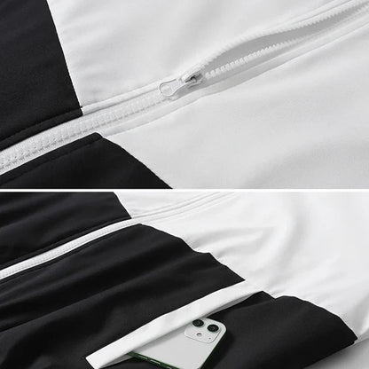 CHRLCK Men's Running Sportswear Suits Breathable Clothes Sports Joggers Training Gym Fitness Tracksuit Sets Men