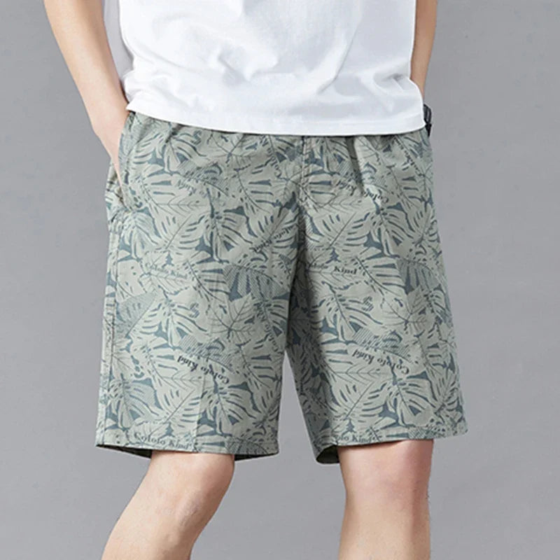 Men's Sweatpants Baggy Comfortable Shorts Male Casual Travel Outdoor Sports Bermuda Shorts Elastic Waist Y2K Print Half Pants