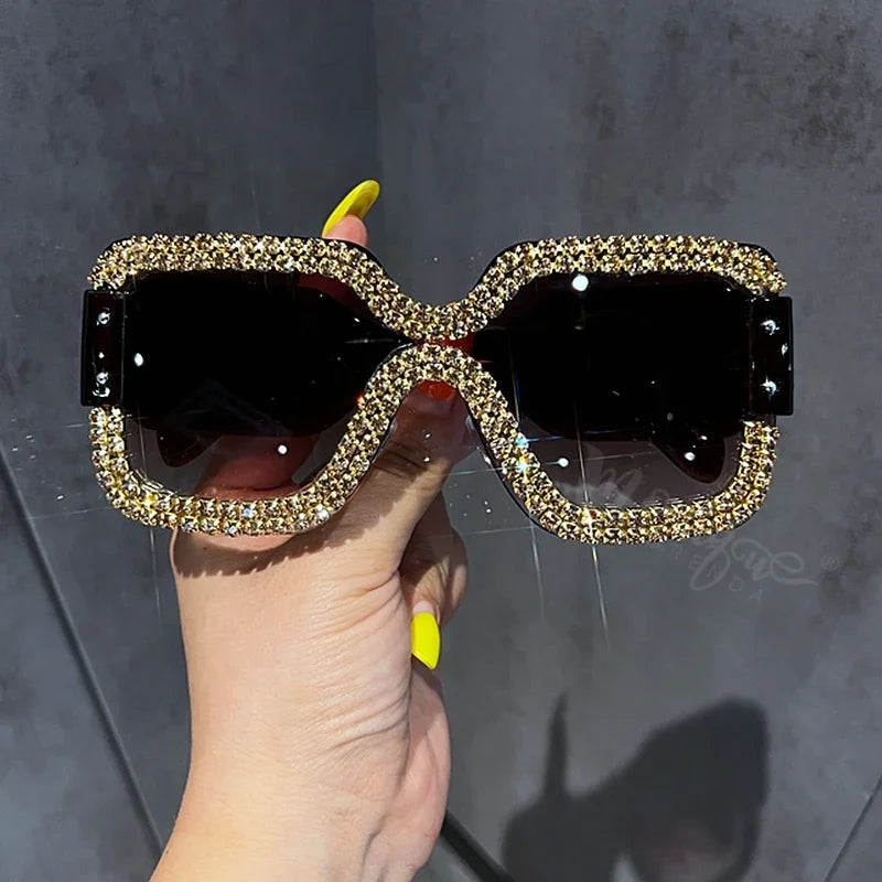 Oversized Sunglasses For Women Brand Designer Big Frame Punk Sun Glasses Female Eyewear Gafas De Sol Hombre