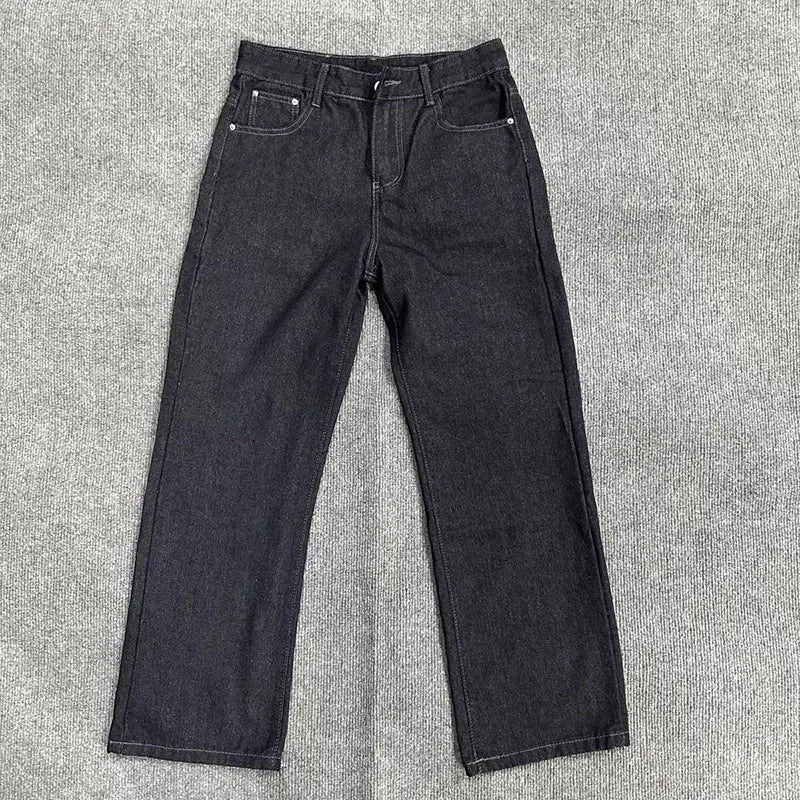 Korean Version New Denim Jeans Retro Men'S Casual Pants High Street Wide Leg Pants Loose Straight Leg Pants