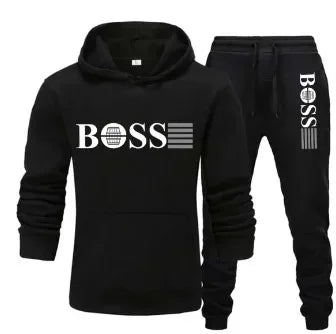 Autumn and winter two-piece sportswear, men and women's casual sportswear, with fashionable hoodie.