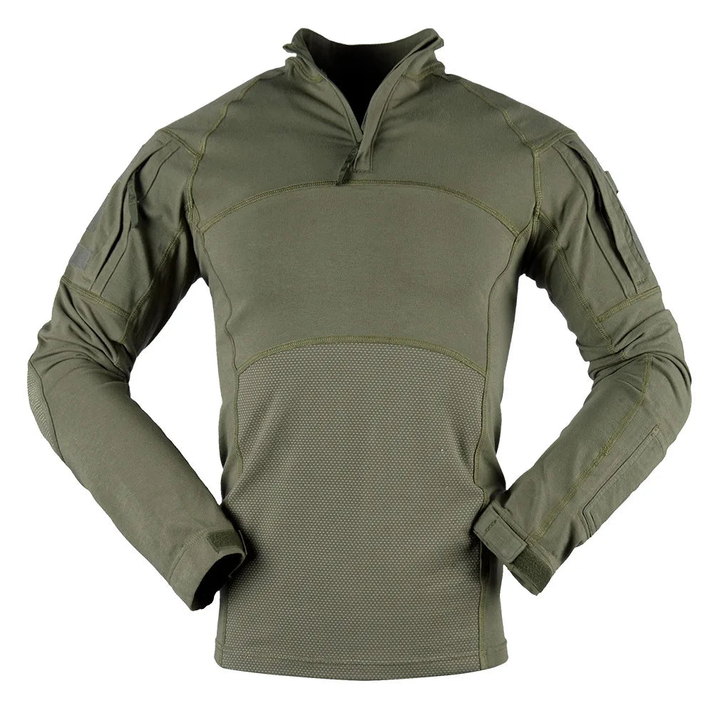 Airsoft Paintball Shirts Multicam CP Camo Cotton Tactical Shirt Men Army Military Combat T-Shirt Hunting Clothing Wear-resisting