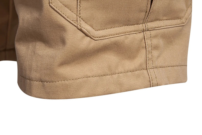Men's Large Size Loose Casual Shorts Fashion Trendy Versatile Cotton Shorts Elastic Waist Summer Work Shorts