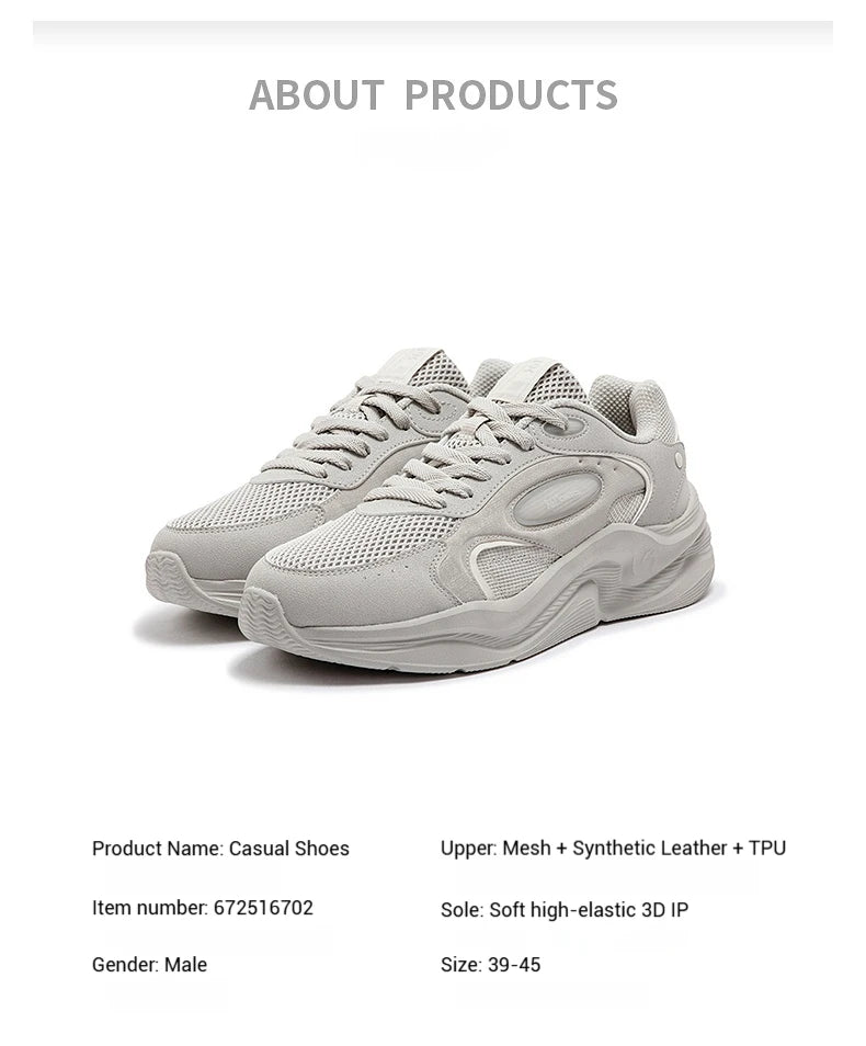 Men Casual Shoes New Breathable Mesh Upper Soft Sole Cushioning Anti-slip Comfortable  Sneakers 672516702