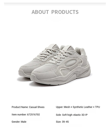 Men Casual Shoes New Breathable Mesh Upper Soft Sole Cushioning Anti-slip Comfortable  Sneakers 672516702