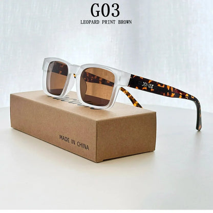 Fashion Polarized Sunglass Men Vintage Square Sunglasses Women 2025 Sun Glasses Gafas De Sol Polarizadas Lunette De Soleil Homme
