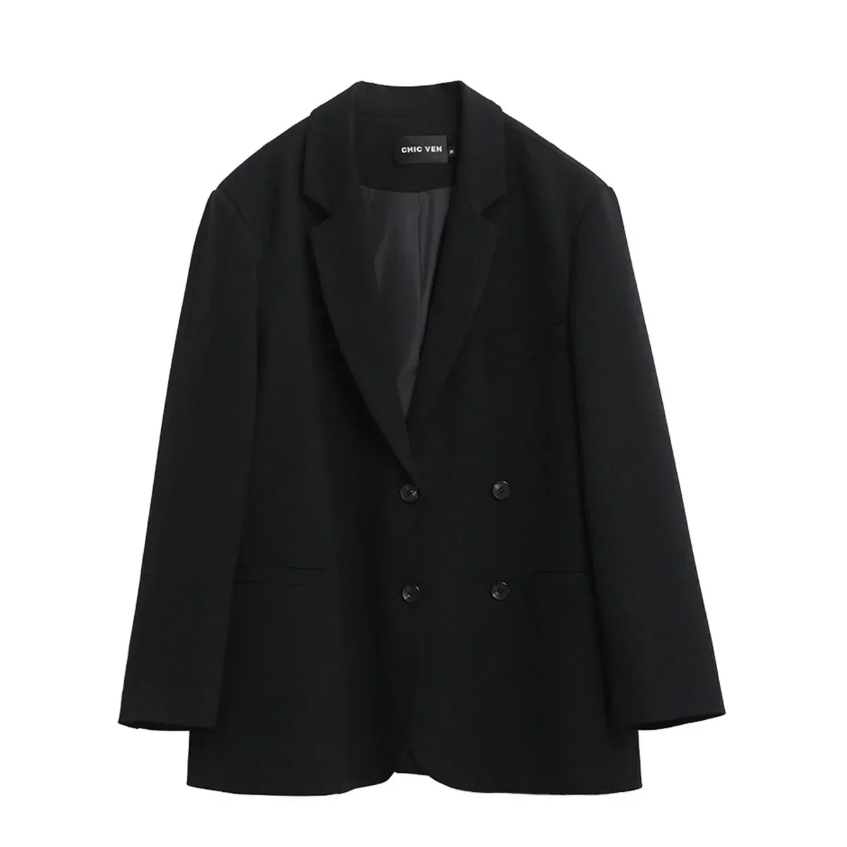 Women's Blazer Korean Casual Solid Long Sleeve Coats All-match Office Lady Elegant Fashion Clothing Spring Autumn 2026