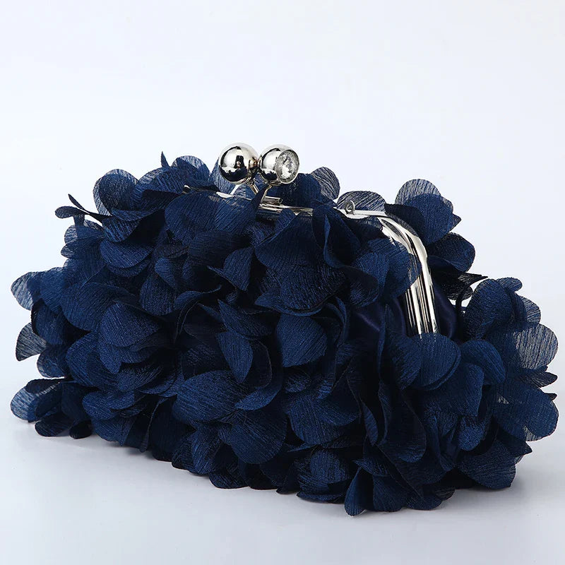 Flower Dinner Purse Designer Floral Chain Crossbody Bride Handbag Clutches Woman Petal Evening Party Clutch Wedding Dress Bag