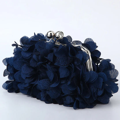 Flower Dinner Purse Designer Floral Chain Crossbody Bride Handbag Clutches Woman Petal Evening Party Clutch Wedding Dress Bag