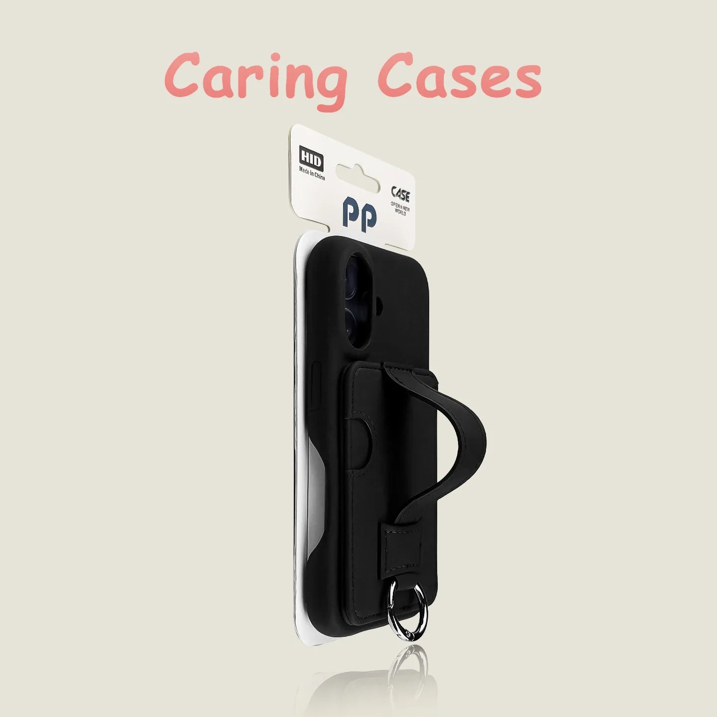 For iPhone 17 Pro Max Case Red Lychee Leather Card Slot Wrist Strap Compatible with iPhone 16 15 14 13