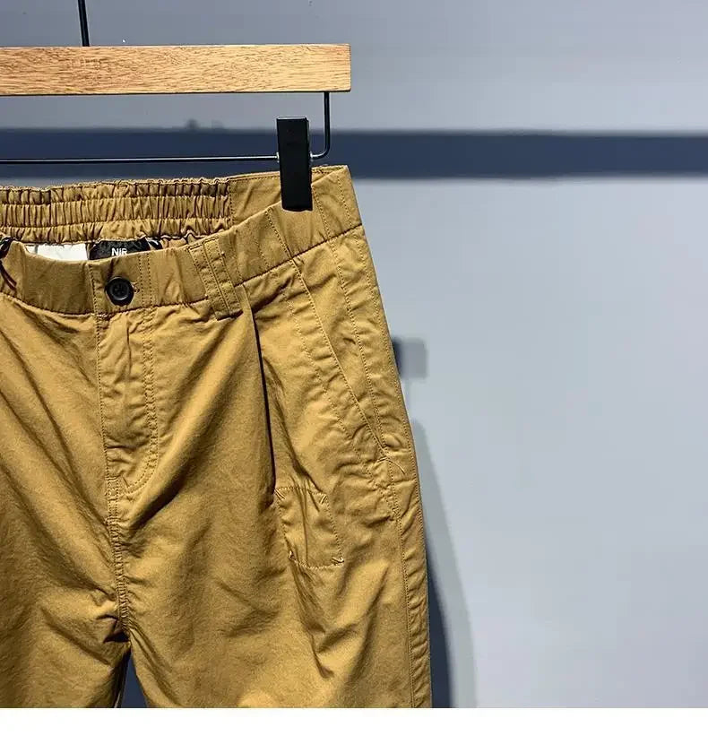 Quick-drying Thin Versatile Solid Color Loose Fashion Harren Long Summer Men's Comfortable Small Feet Casual Pants