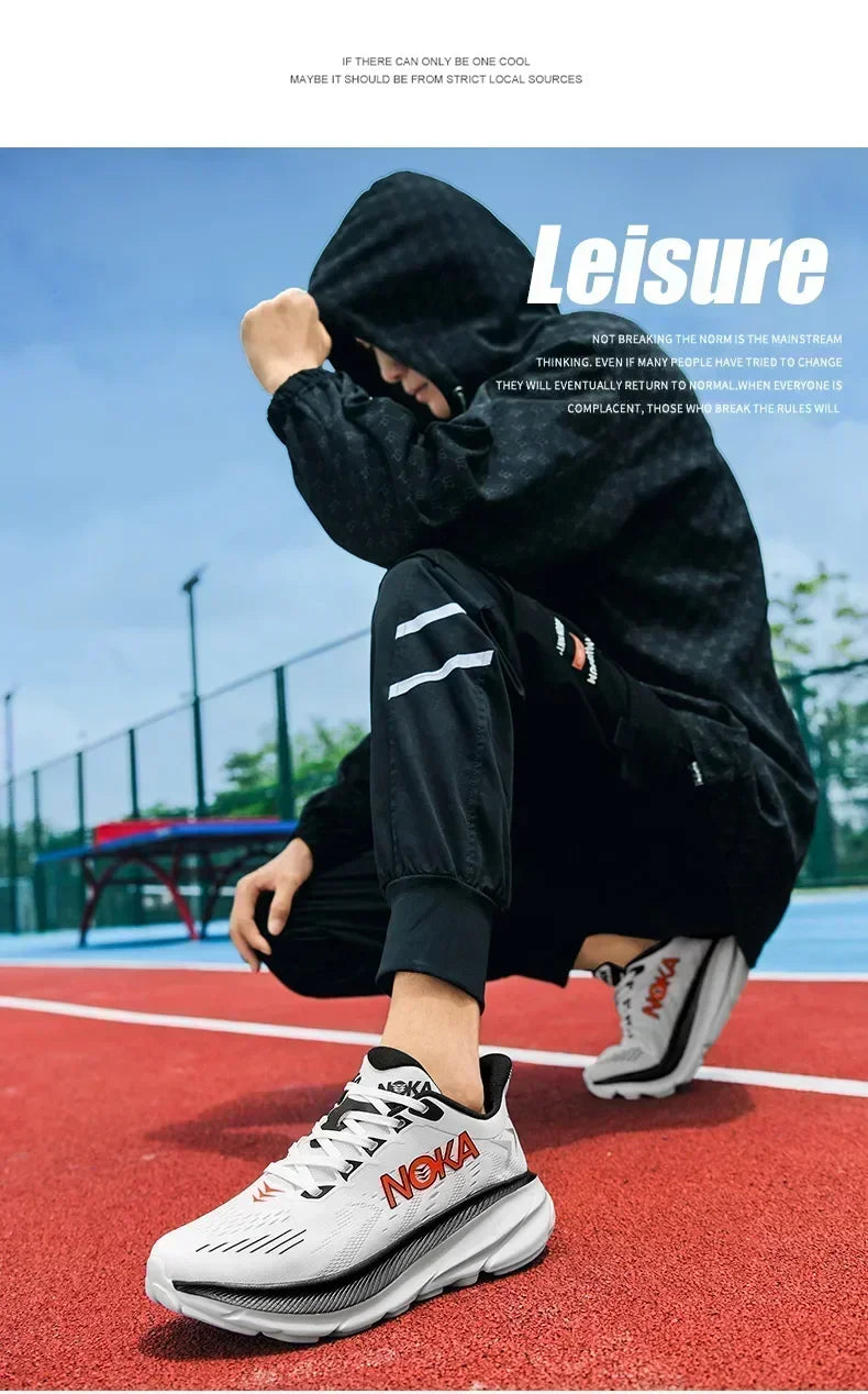 Men's Running Shoes Outdoor Couple Non-Slip Jogging Breathable Cushioning Luxury shoes Trainer Race Sneakers Mesh Off-road Shoes
