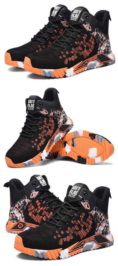 anti-slip work shoes high man safety shoes steel toe cap industrial work boots for women cheap man safety sneakers 48 49 50
