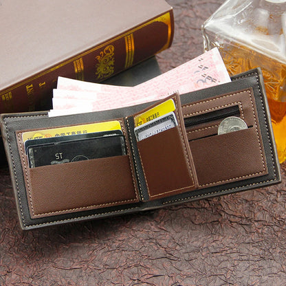 Portefeuilles Homme Mini Porte-monnaie Classique Slim Porte-photo Petit Portefeuille Homme Qualité Porte-cartes Cuir Givré Homme Sacs