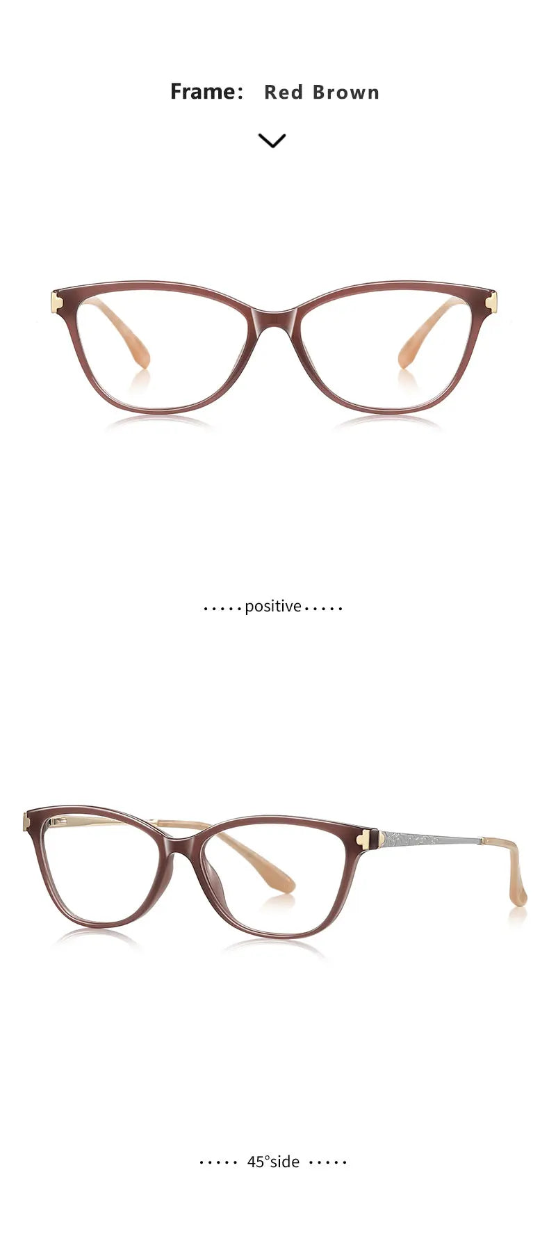 Classic Square Anti Blue Light Blocking Reading Glasses Women Prescription Glasses Computer Lightweight Eyeglasses LS231