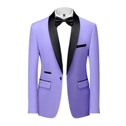 2026 Men's Skinny Terno Masculino, Formal Slim Fit Tuxedo Prom Suit / Male Groom Wedding Blazers High Quality Dress Jacket Coat