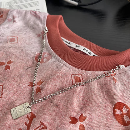 New Summer Suits for Baby Clothing Kids Various Graphic Prints Tshirt + Ripped Jeans 2pcs/sets Toddler Boy Fashion Clothing