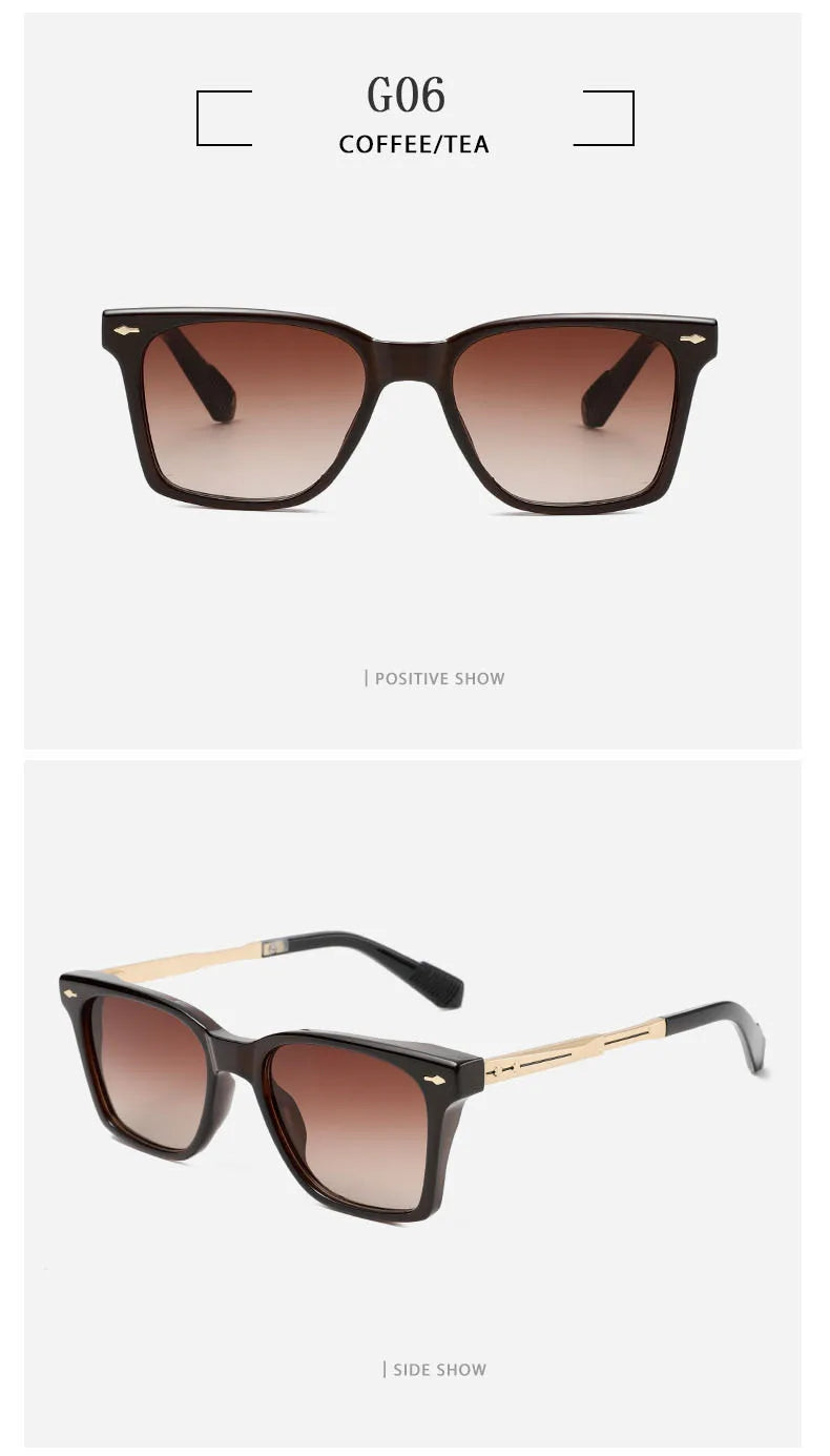 Fashion Sunglasses Women 2025 Vintage Square Sunglass Men Retro Glasses Dropshipping Gafas De Sol Hombre Lunette Soleil Femme