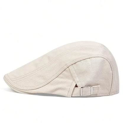 Men Light Board Solid Color Newsboy Caps British Painters Hats Spring and Summer Adjustable Flat Cap Hip Hop Berets
