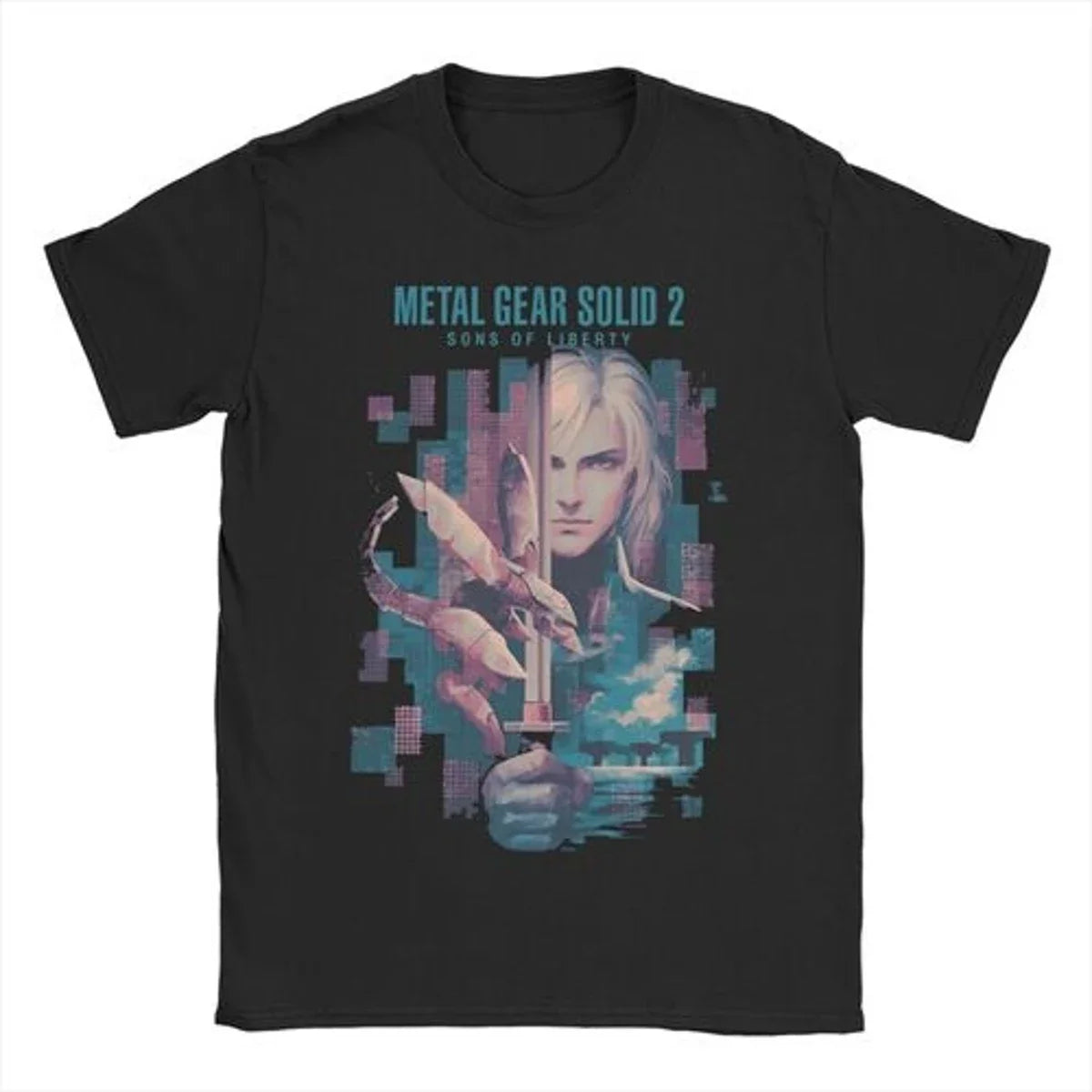 Men Women MGS1 Solid Snake Game T Shirt Metal Gear Cotton Tops Funny Short Sleeve O Neck Tees Classic T-Shirts