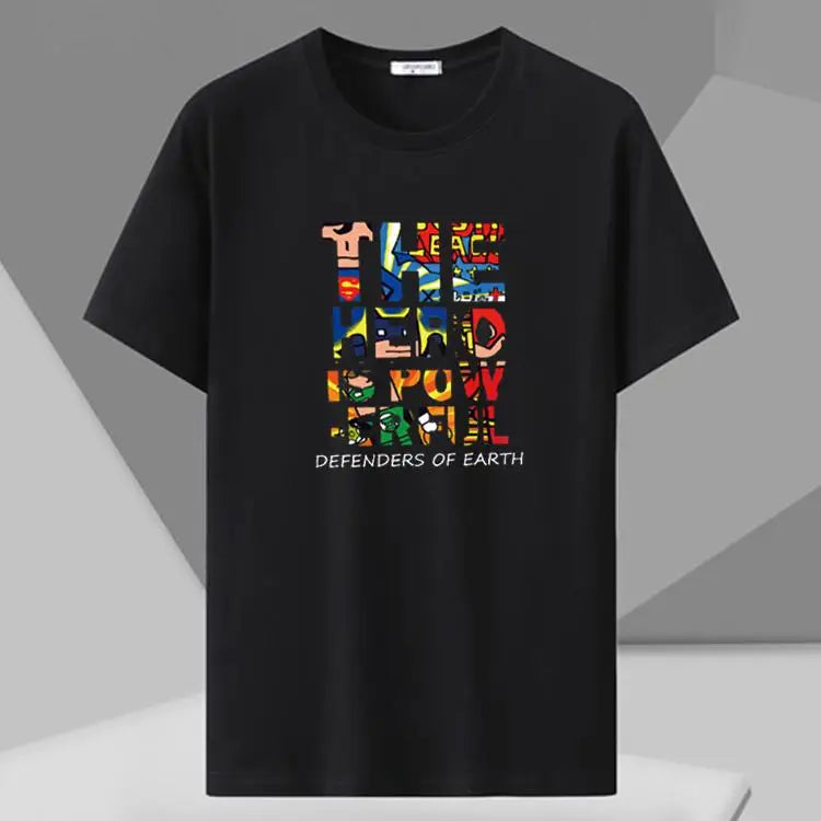 MenT Shirts Printed Tee Plus Size 110-180kg 5XL 6XL 7XL Black T-shirt Round Neck Short Sleeve Oversized Tops Big Men Clothing