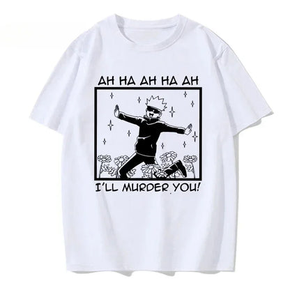 Tshirt Manga Japanese Anime Jujutsu Kaisen T Shirt Gojo Satoru Tops Yuji Itadori Graphic Tees Cool  T-shirt 90s Women Clothes