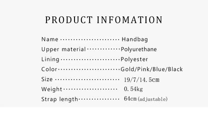 Solid Color Minimalist Fashionable Versatile Women's Crossbody Bag Classic Style Exquisite Elegant Women's Shoulder Bag