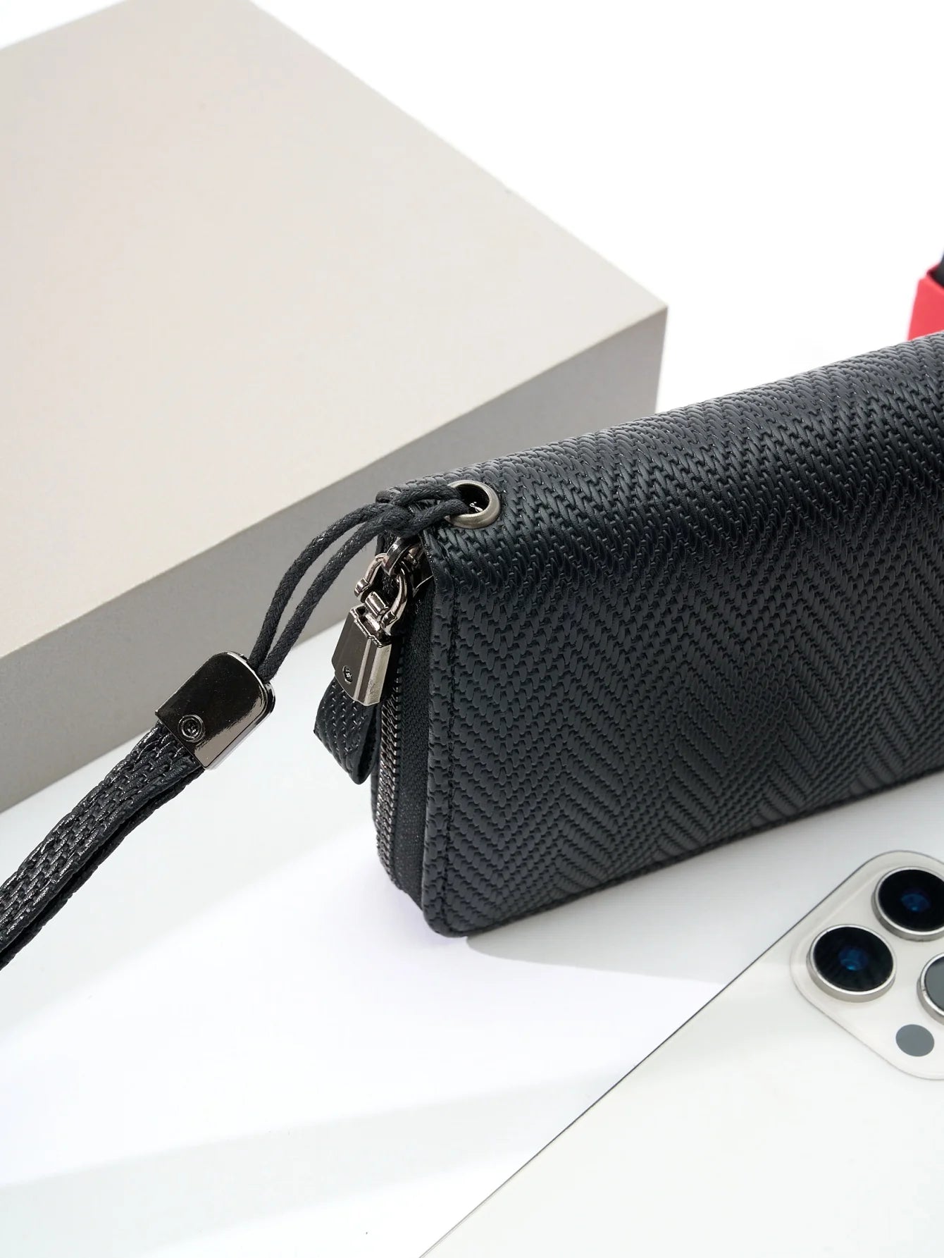 Fashion Retro Simple Long Wallet Business Office Commute Large Capacity Multi-Card Slot Portable Long Zipper Wallet Phone Wallet