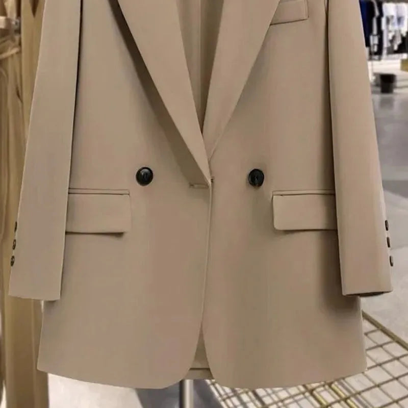 New style Ladies Blazer 2025 Spring Autumn Temperament Korean Casual Female Suit Fashion Joker High quality Women Coat.