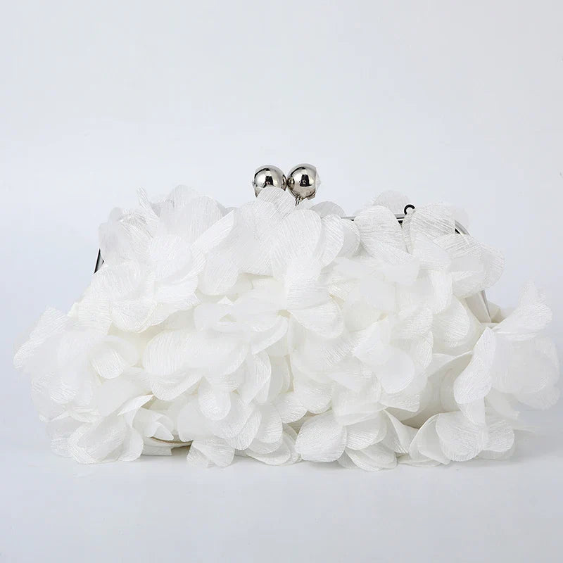 Flower Dinner Purse Designer Floral Chain Crossbody Bride Handbag Clutches Woman Petal Evening Party Clutch Wedding Dress Bag